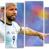 Argentina National Team Sergio Aguero Panel paint by numbers