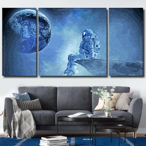 Astronaut In Space Panels paint by numbers