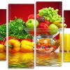 Fruits And Vegetables Panels paint by numbers