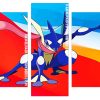 Greninja pokemon anime Panels paint by numbers