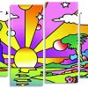 Pop art Sunny day Panels paint by numbers