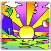 Pop art Sunny Day panels paint by numbers