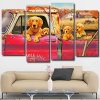 Puppies On A Truck panels paint by numbers