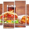 Tasty Burger panels paint by numbers