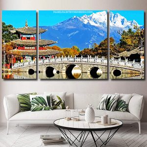 Black Dragon Pool China Panels paint by numbers