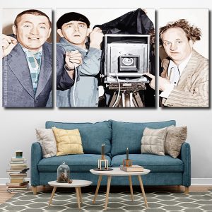 The Three stooges with camera Panel paint by numbers