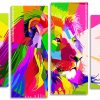 abstract lion Panels paint by numbers