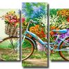 floral bike Panels paint by numbers