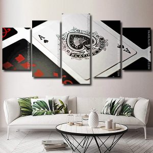 Ace Playing Card 5 Panels Paint By Numbers