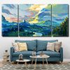 Aesthetic Fantasy Landscape Art 3 Panels Paint By Numbers