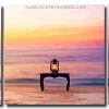 Beach Lantern On Table 3 Panels Paint By Numbers