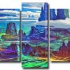 Beautiful Fantasy Landscape 5 Panels Paint By Numbers