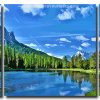 Italy Mountains Landscape 3 Panels Paint By Numbers