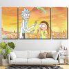 Rick And Morty Art 3 Panels Paint By Numbers