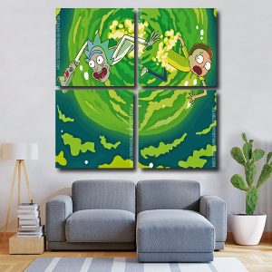 Rick And Morty In Space Square Panels Paint By Numbers