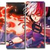 Todoroki Mha 4 Panels Paint By Numbers