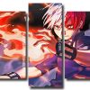 Todoroki Mha 5 Panels Paint By Numbers