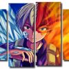 Todoroki My Hero Academia 4 Panels Paint By Numbers