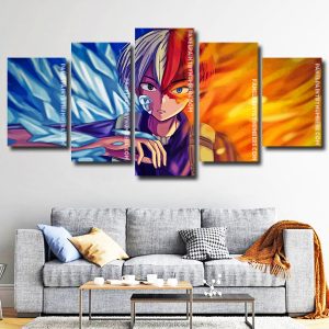 Todoroki My Hero Academia 5 Panels Paint By Numbers