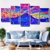 Trippy Landscape 5 Panels Paint By Numbers