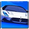 White Maserati Car 3 Panels Paint By Numbers