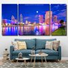 Aesthetic Tampa Bay In Florida 3 Panels Paint By Numbers