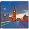 Aesthetic London City 3 Panels Paint By Numbers