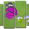 Aesthetic Purple Butterfly 4 Panels Paint By Numbers