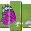 Aesthetic Purple Butterfly 5 Panels Paint By Numbers