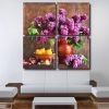 Aesthetic Purple Flowers Square Panels Paint By Numbers