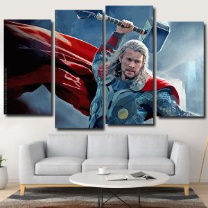 Chris Hemsworth Thor Avengers 4 Panels Paint By Numbers