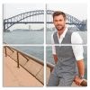 Chris Hemsworth Sydney Harbour Bridge Square Panels Paint By Numbers