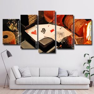 Corona Playing Cards 5 Panels Paint By Numbers