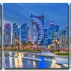 Doha City In Qatar 3 Panels Paint By Numbers