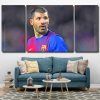 Footballer Sergio Aguero 3 Panels Paint By Numbers