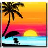 Hawaii Seascape 3 Panels Paint By Numbers