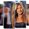 Jennifer Aniston 4 Panels Paint By Numbers