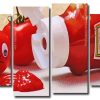 Ketchup Sad Tomatoes 4 Panels Paint By Numbers