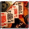 Kings Playing Cards 3 Panels Paint By Numbers