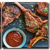 Lamb Chops With Chile Sauce 3 Panels Paint By Numbers