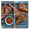 Lamb Chops With Chile Sauce Square Panels Paint By Numbers