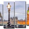 London Cityscape Art 4 Panels Paint By Numbers