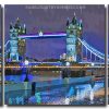 London In The Rain At Night 3 Panels Paint By Numbers