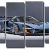 McLaren Sport Car 4 Panels Paint By Numbers