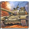 Military Tank War 3 Panels Paint By Numbers