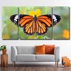 Monarch Butterfly Art 3 Panels Paint By Numbers