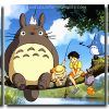 My Neighbor Totoro Anime 3 Panels Paint By Numbers