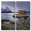 Norwegian Cabin By Lake Square Panels Paint By Numbers