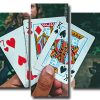 Playing Cards In Camping 5 Panels Paint By Numbers