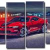 Red Chevrolet Camaro 4 Panels Paint By Numbers